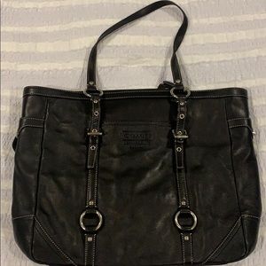 Coach Black Leather Bag